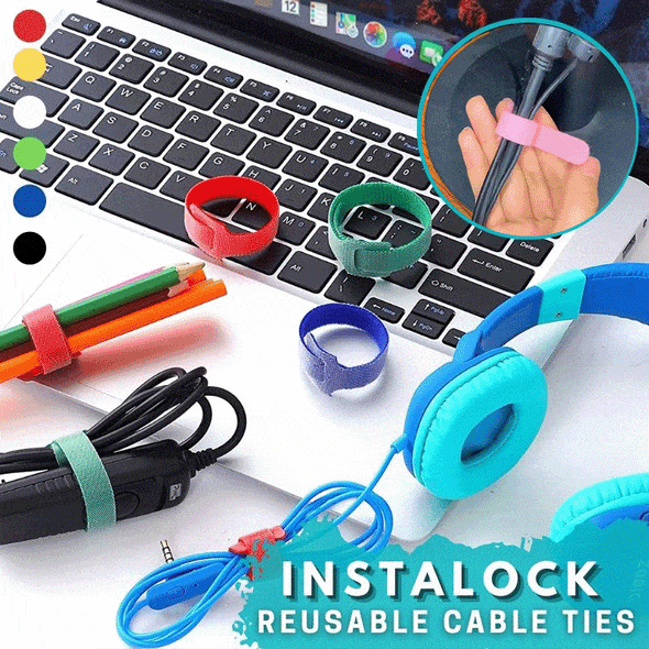 T-type AdhesiveVelcro FastenerTape (50 Pcs)