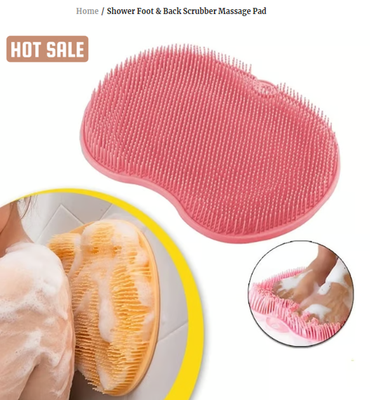 Shower Foot & Back Scrubber Massage Pad