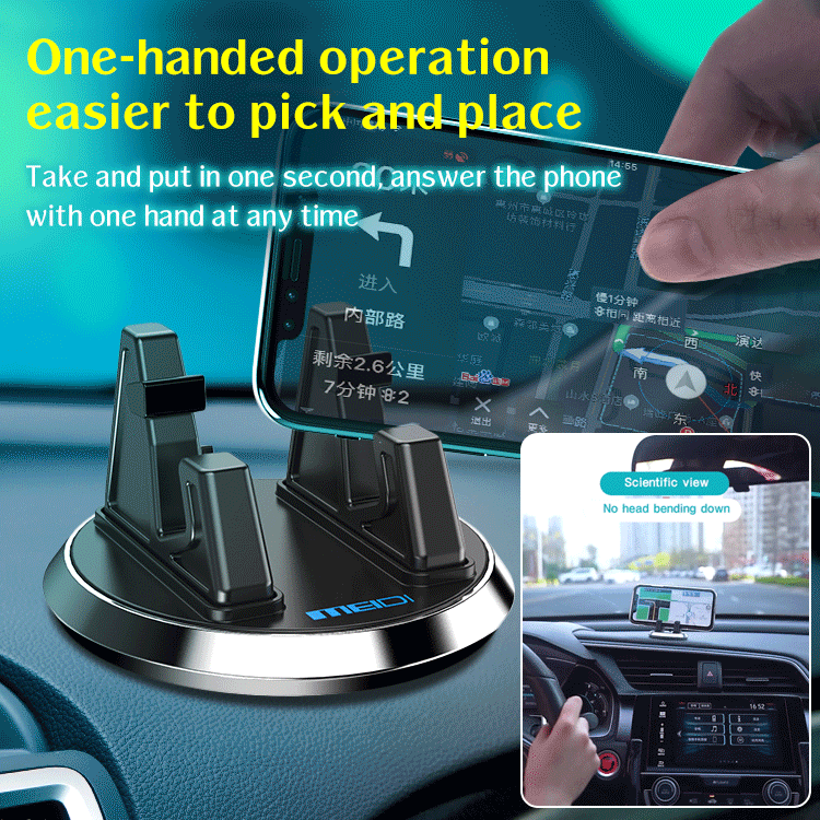 360-degree rotating alloy car mount
