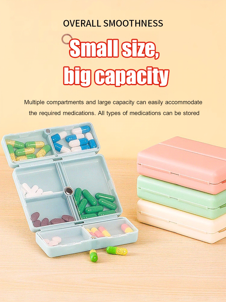 Creative 7-compartment portable storage box