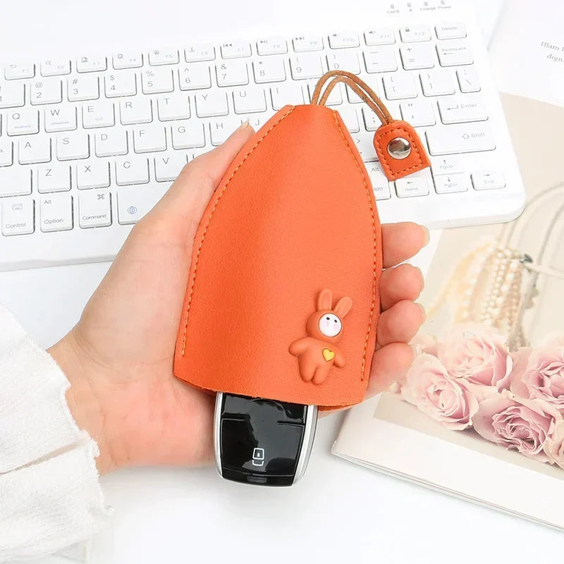 🔥 Cute key bag PU leather key bag