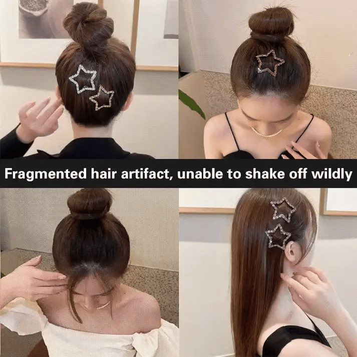 4/8 Pcs Shining rhinestone hair clips