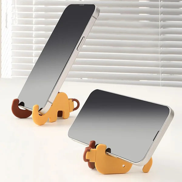 Elephant Mobile Phone Holder Keychain