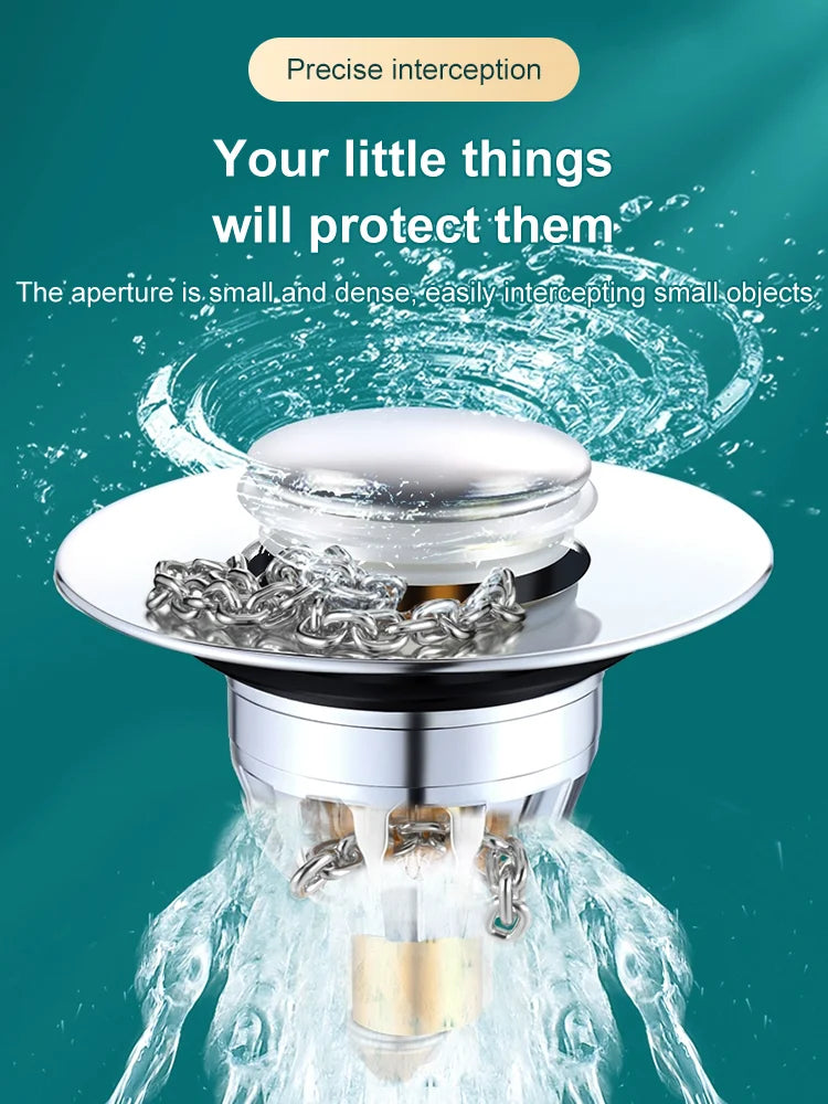 Bouncing deodorant drain copper core