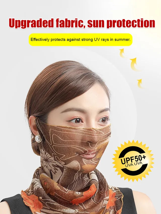 Versatile Scarf Ear Hanging Sunscreen Mask