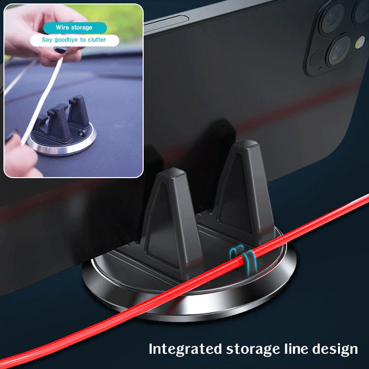 360-degree rotating alloy car mount