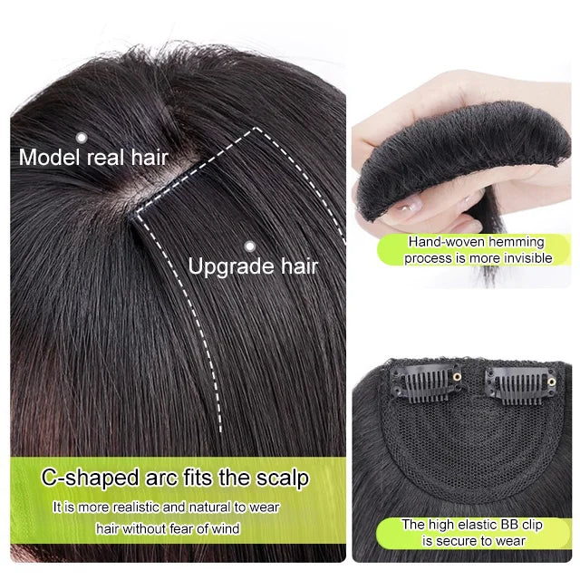 Upgrade thickened fluffy hair piece