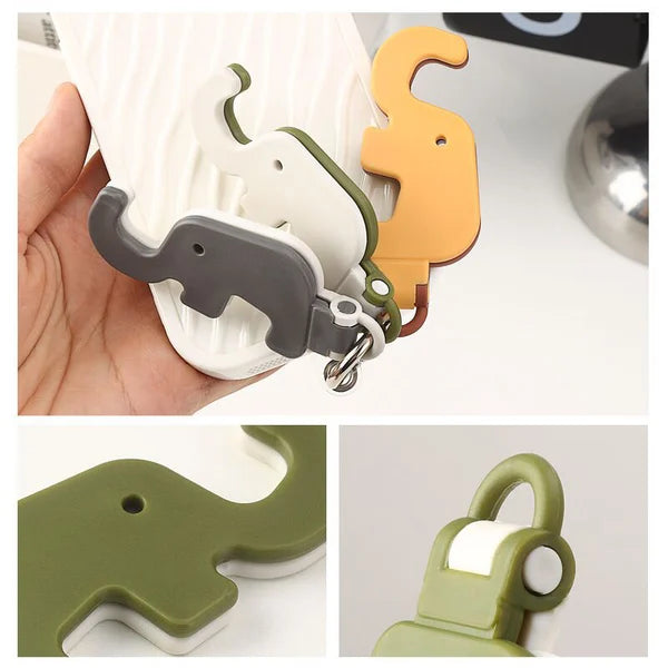 Elephant Mobile Phone Holder Keychain