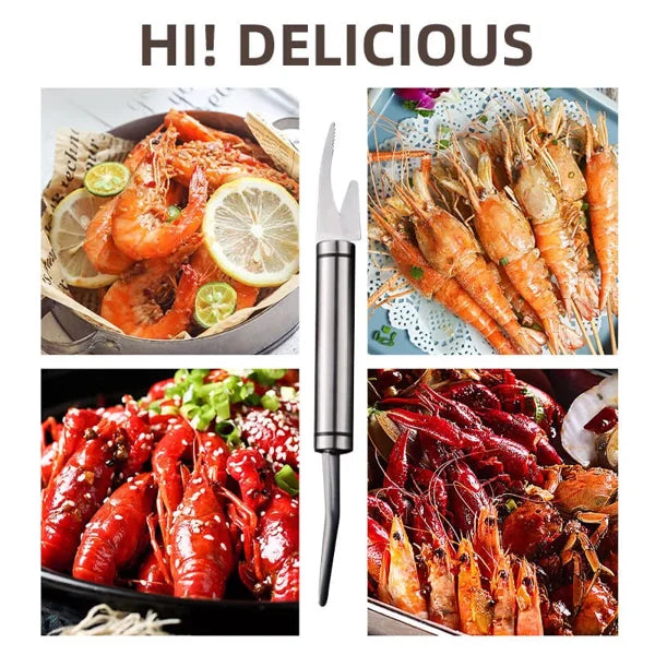 All-in-One Stainless Steel Shrimp Deveiner
