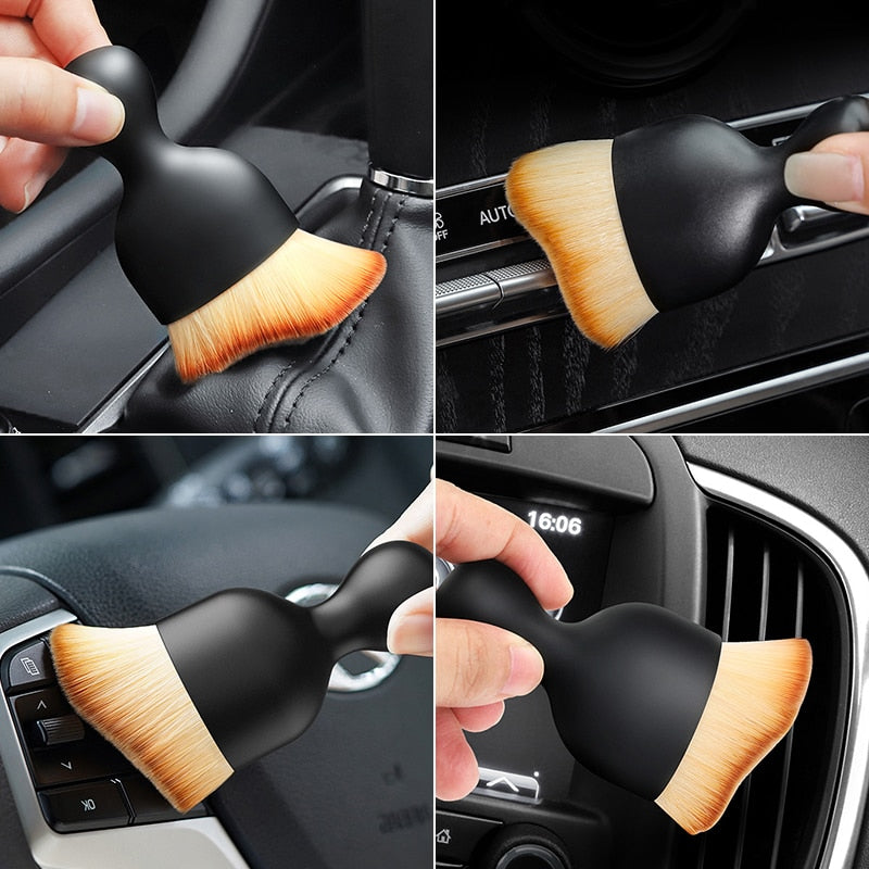Car air outlet cleaning brush
