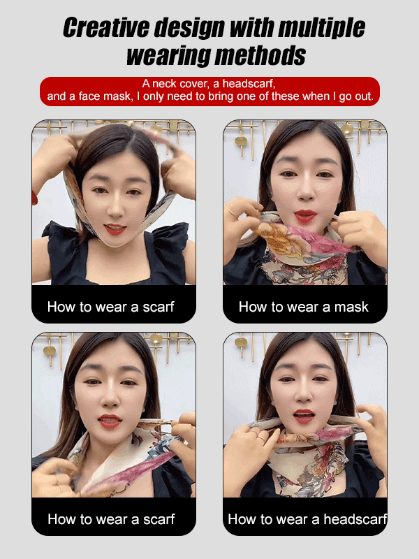 Versatile Scarf Ear Hanging Sunscreen Mask