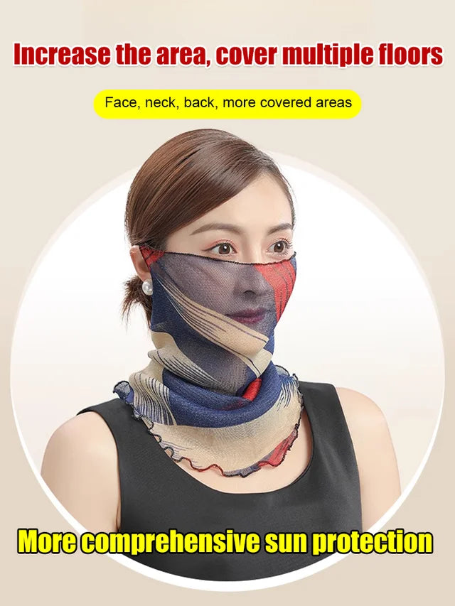 Versatile Scarf Ear Hanging Sunscreen Mask