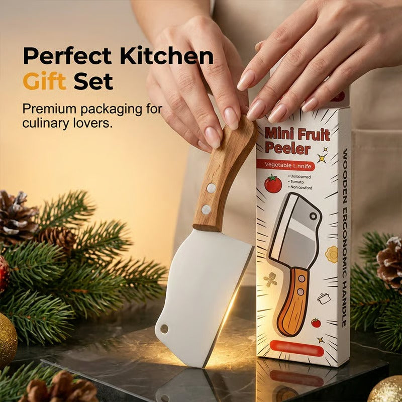 Stainless Steel Mini Fruit Kitchen Cleaver Knife