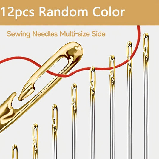 Hand Household Sewing Stainless Steel Sewing Needless Threading Diy Jewelry White