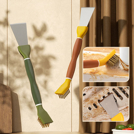 Multifunctional two-in-one kitchen cleaning brush