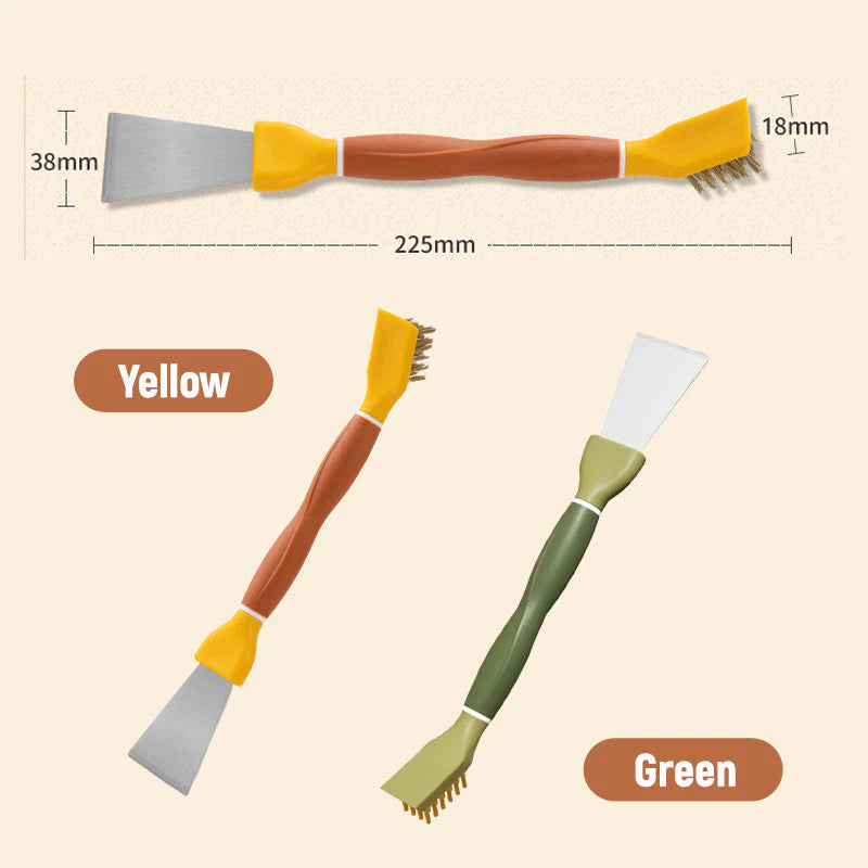 Multifunctional two-in-one kitchen cleaning brush