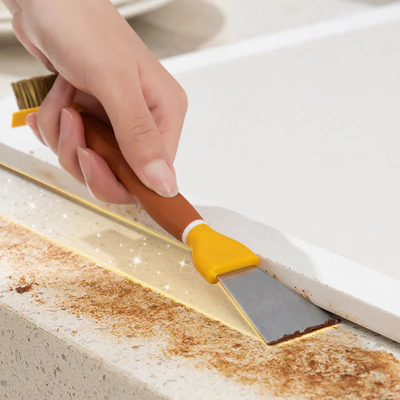 Multifunctional two-in-one kitchen cleaning brush