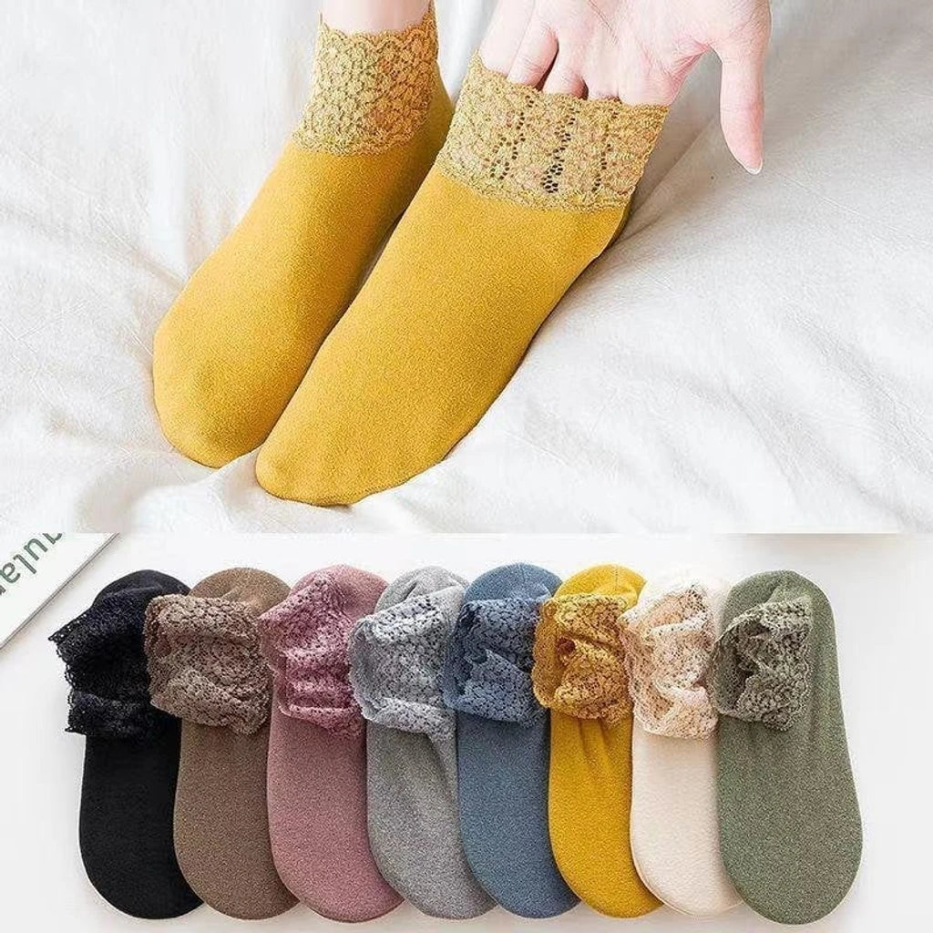 🔥Buy 1 Get 2 Pairs🎁New Fashion Lace Warmer Socks