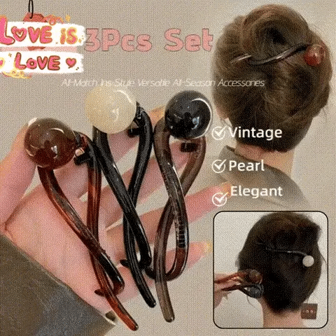Chic Elegant Pearl Hair Clips