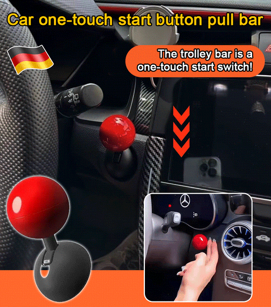 One key start car button rocker decoration