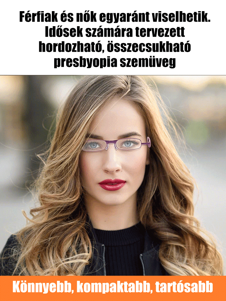 Hanging neck foldable reading glasses