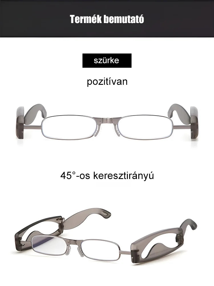 Hanging neck foldable reading glasses