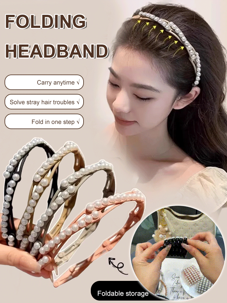 New Pearl Foldable Headband