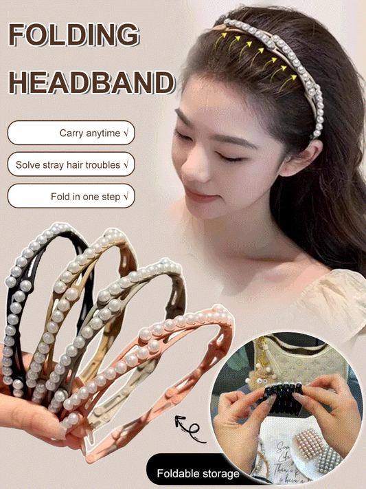 New Pearl Foldable Headband