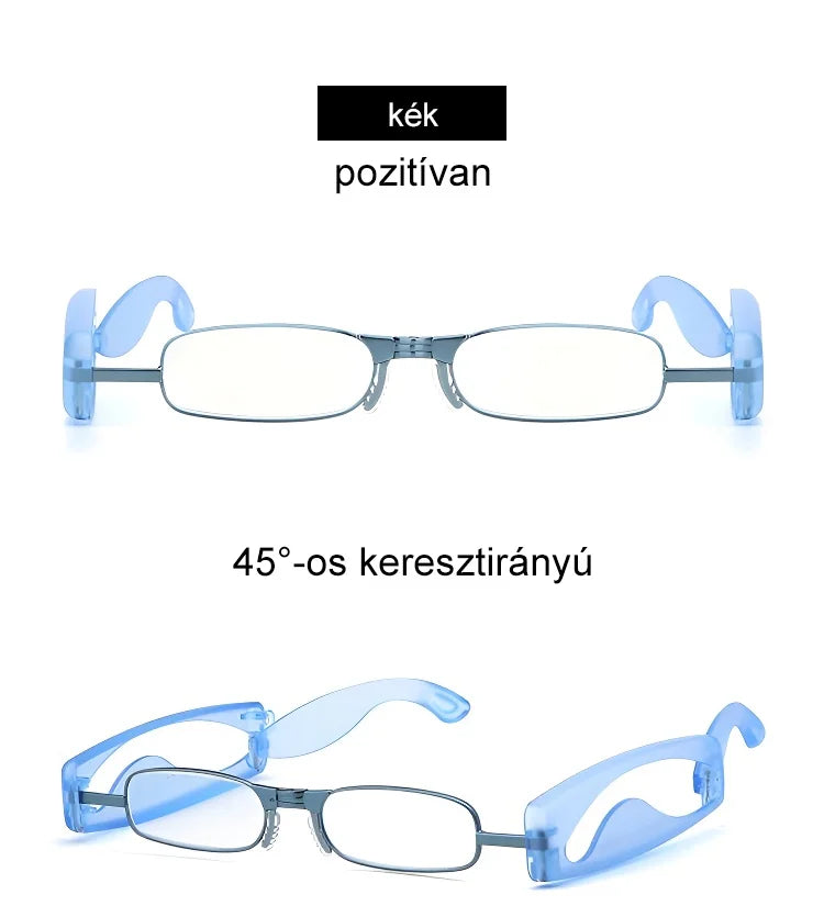 Hanging neck foldable reading glasses