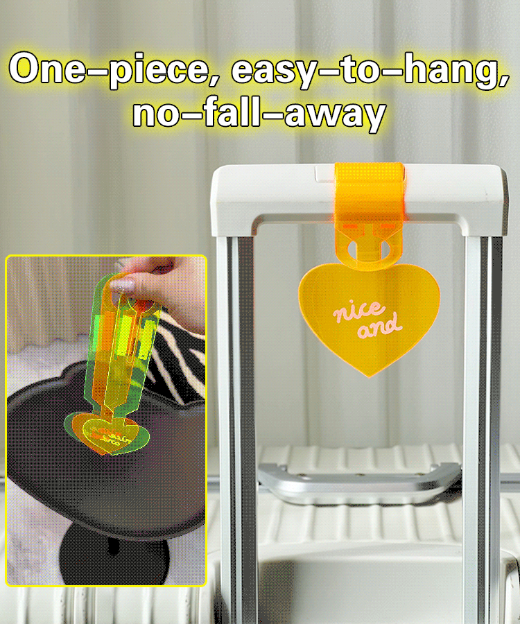 Fluorescent Love Luggage Tag