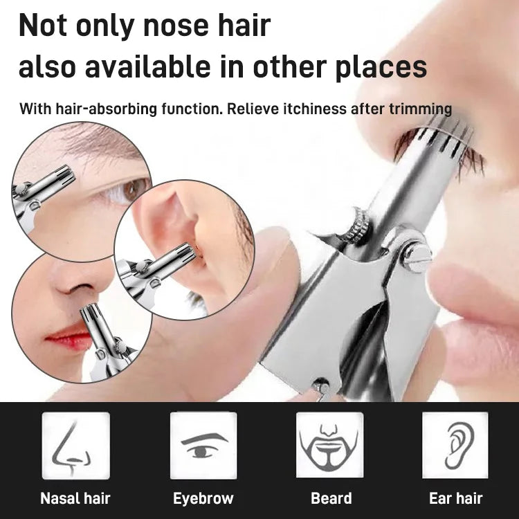 Stainless Steel Manual Nose Trimmer