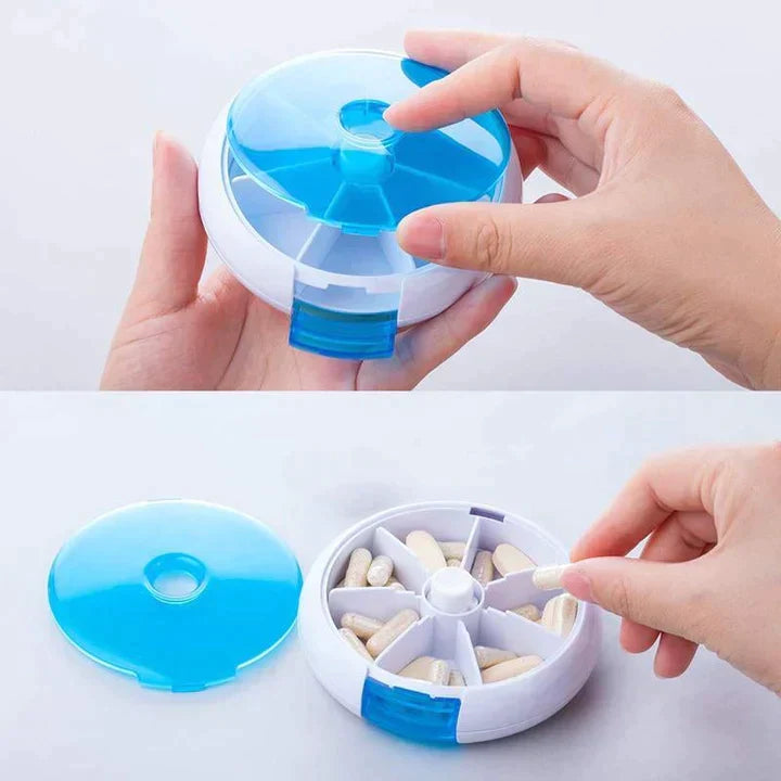 🛞Colorful 7 Compartments Portable Pill Case