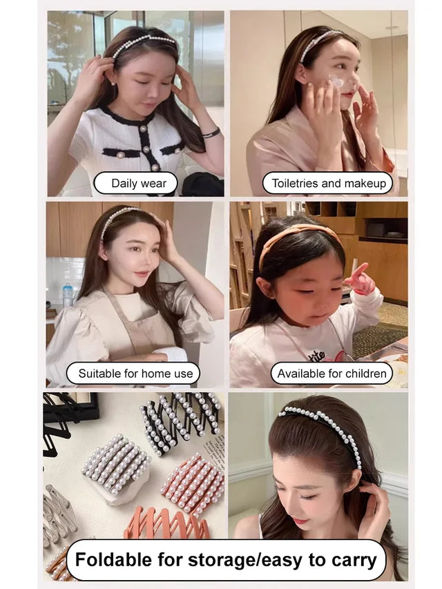 New Pearl Foldable Headband