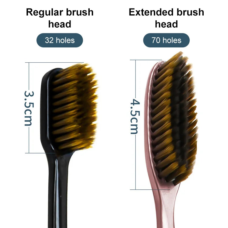 Lazy Soft Bristle Big Head Toothbrush⚡(5 Pcs）