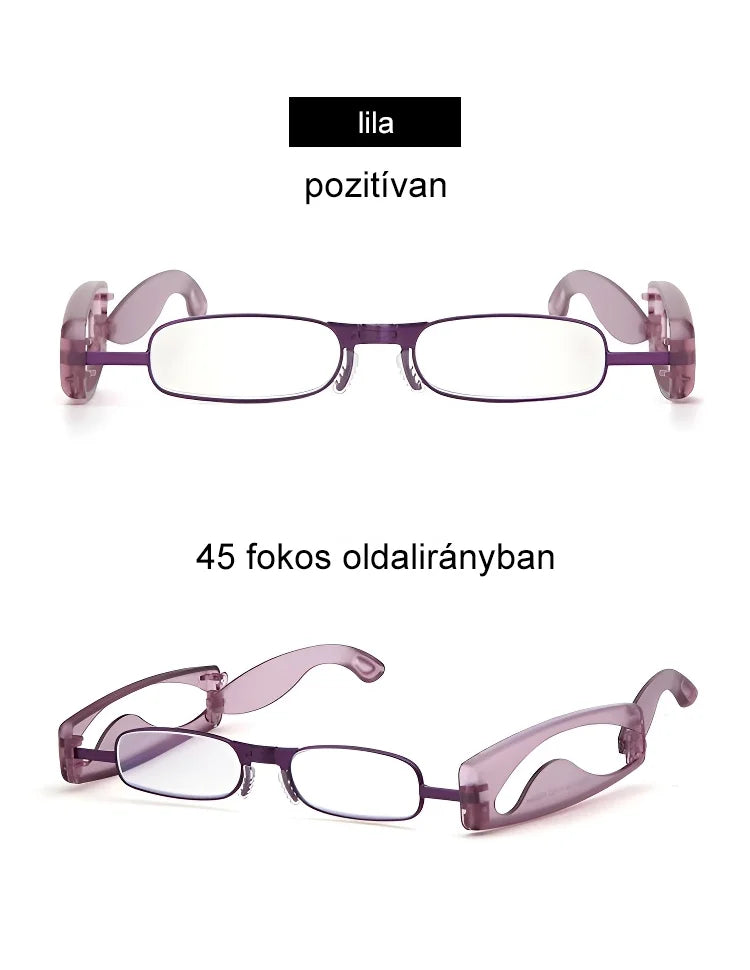 Hanging neck foldable reading glasses