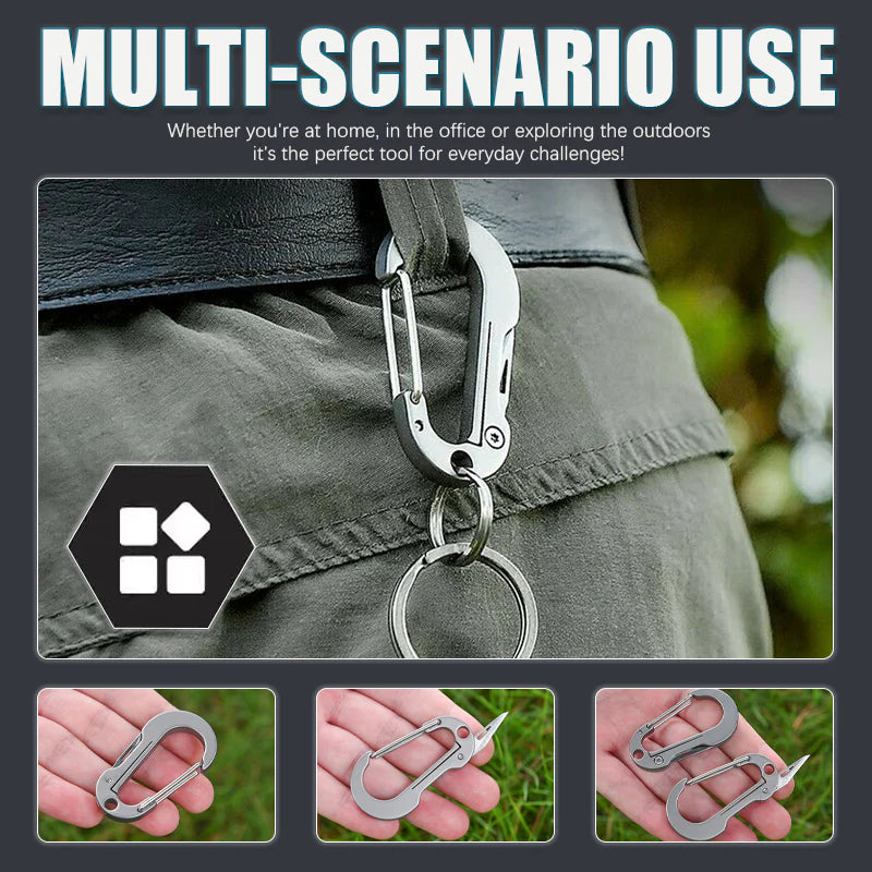 Multifunctional 7075 Aluminum Alloy Keychain