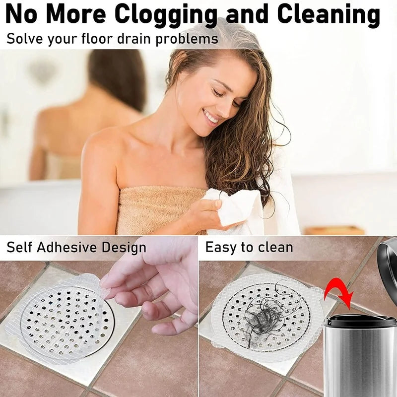 😱Buy 6pcs Send 6pcs! Disposable Shower Drain Hair Catcher