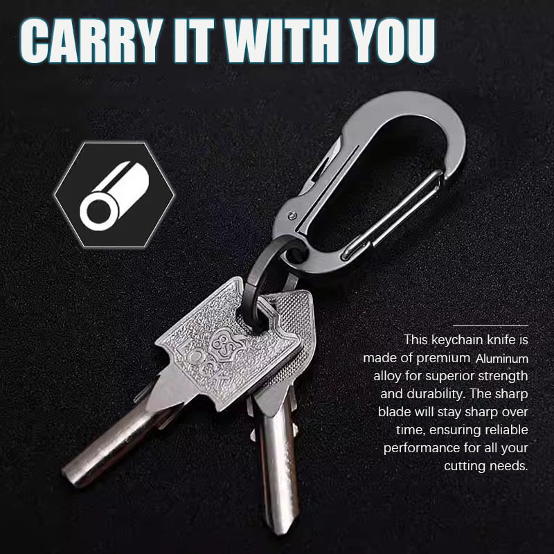 Multifunctional 7075 Aluminum Alloy Keychain