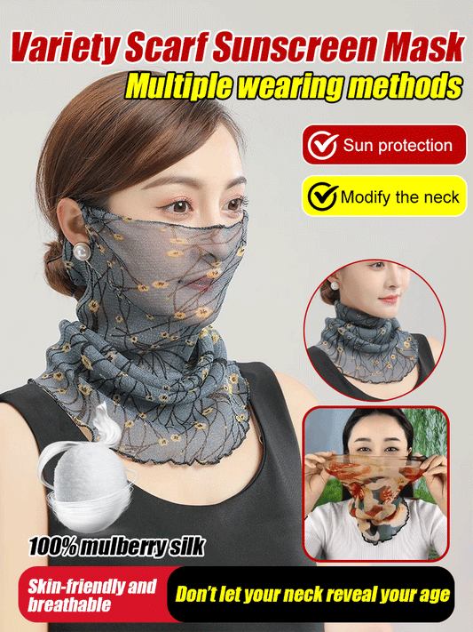 Versatile Scarf Ear Hanging Sunscreen Mask