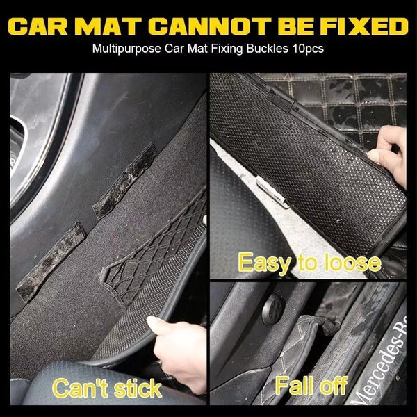 😍 MULTIPURPOSE CAR MAT FIXING BUCKLES ✨10PCS