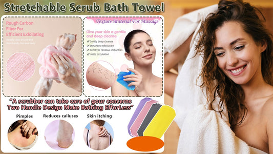 Stretchable Scrub Bath Towel