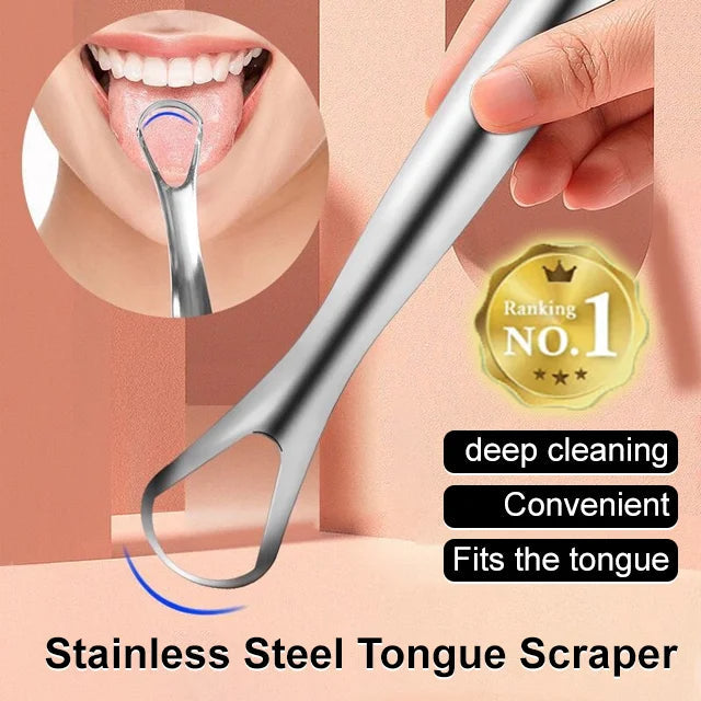 ✨Stainless Steel Tongue Scraper🚚Cash on Delivery