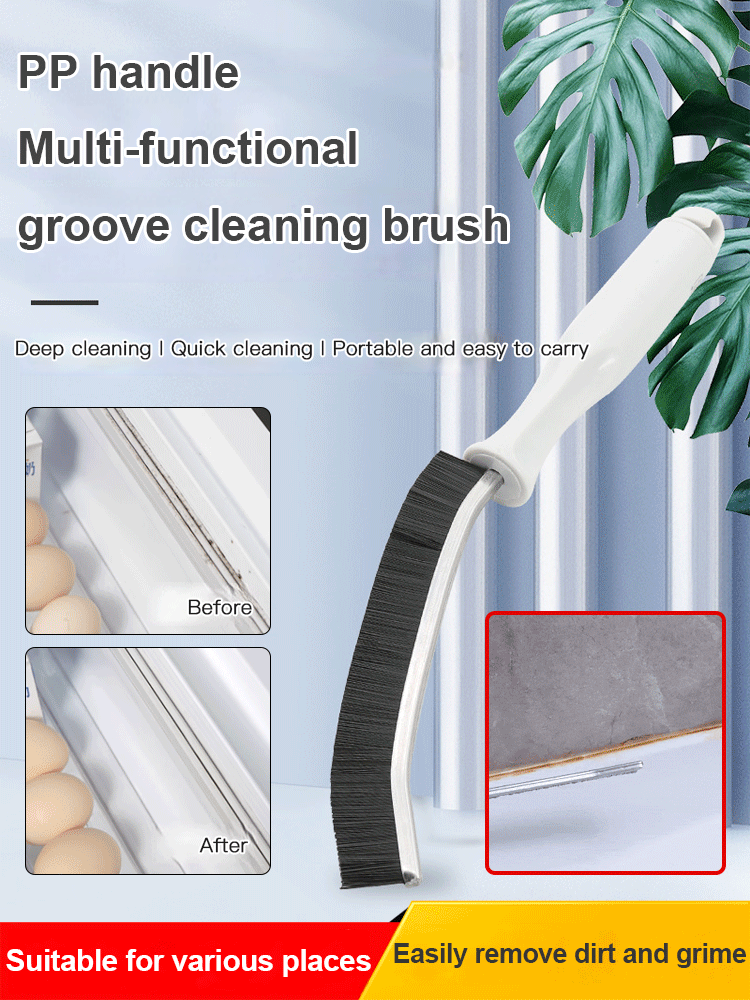 Multi-functional groove cleaning brush