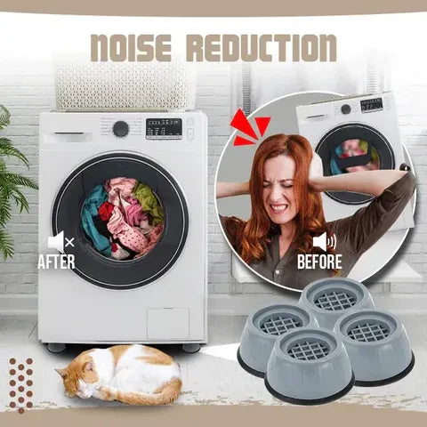 Anti Vibration Feet Pads Washing Machine Shock Absorption Rubber Mat Anti-Vibration Pad Dryer Non-Slip Pad