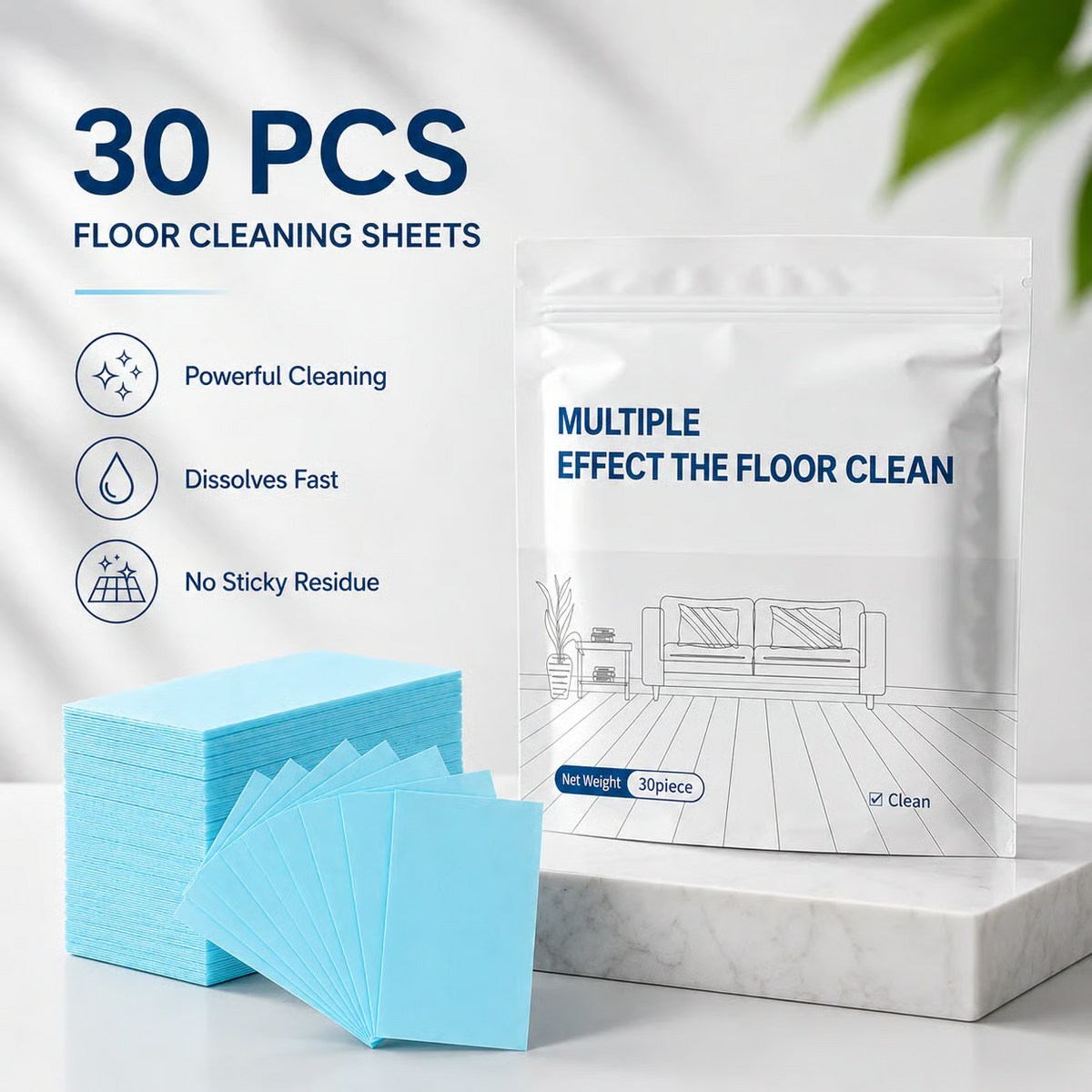 Floor Cleaning Tablets Multi-Surface Antibacterial Cleaner