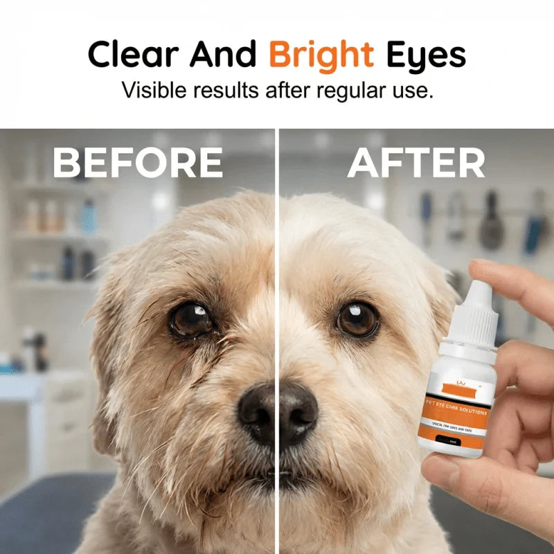 Vet-Recommended Eye Solution – Gentle Formula for Sensitive Breeds