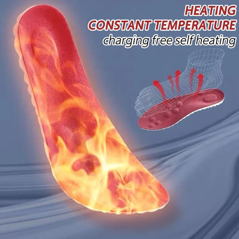 Thermostatic comfort U-shaped insoles