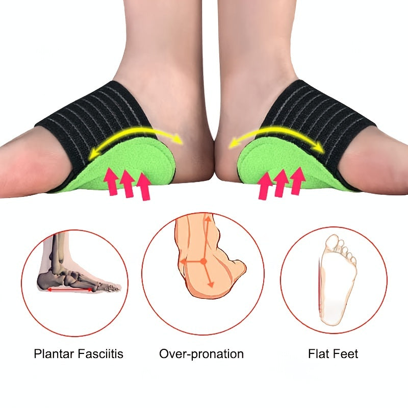 2Pcs Soft Arch Compression Cushioned Support