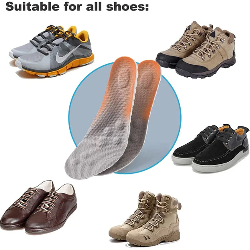 Thermostatic comfort U-shaped insoles