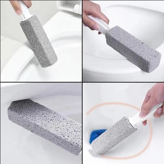 Natural stone for thorough cleaning of bathrooms